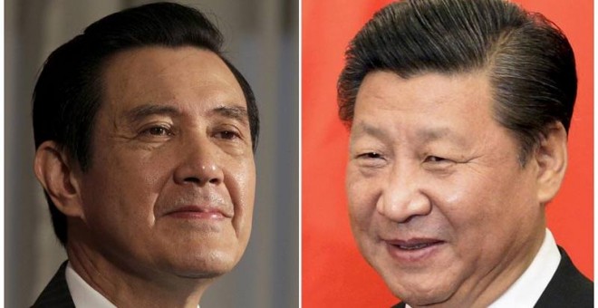Combo fotográfico en el que puede verse a la izquierda al presidente de Taiwán, Ma Ying-jeou, y al de china, Xi Jinping, en la derecha. / REUTERS