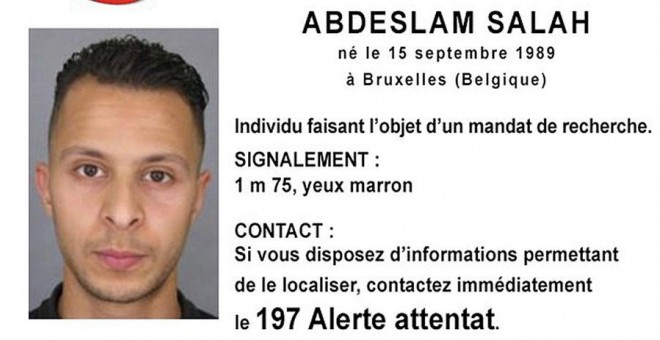La alerta emitida por la Policía francesa sobre el terrorista Abdeslam Salah. REUTERS