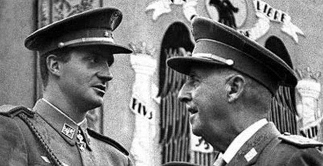 El Rey Don Juan Carlos junto al general Franco (Efe)