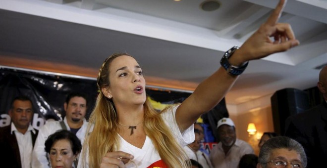 La mujer del opositor Leopoldo López denuncia el intento de matarla./ Europa Press