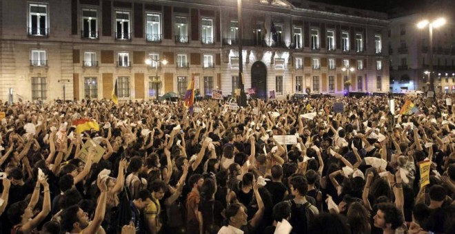 Ahora Madrid recordaba que la protesta del 15 de mayo de 2011 tuvo un impacto en todo el país.- EFE