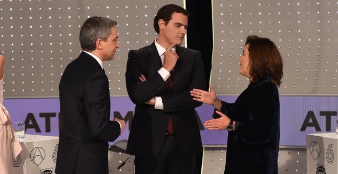 Vallés, Rivera, Sáenz de Santamaría. PP