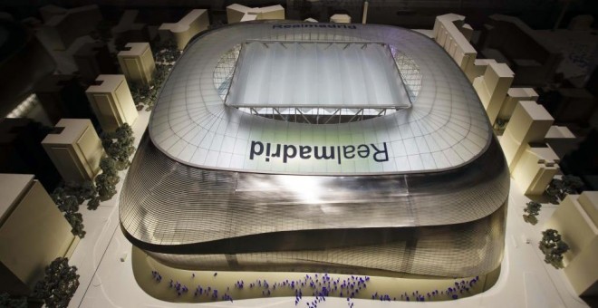 La maqueta del proyecto ganador para remodelar el Santiago Bernabéu.