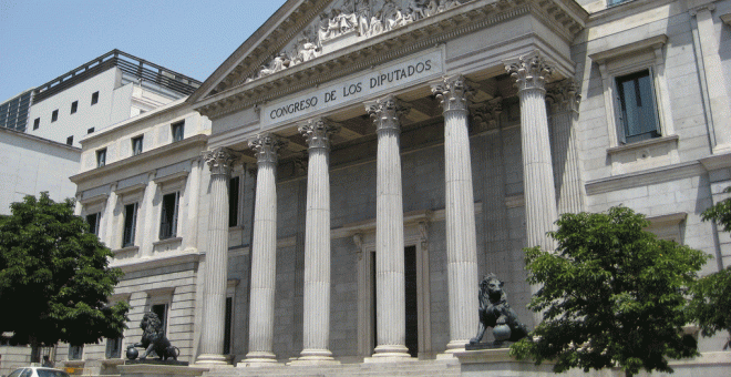 Fachada del Congreso de los Diputados