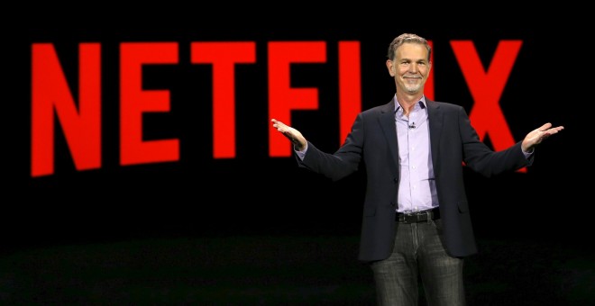 Reed Hastings, cofundador de Netflix, en la feria CES de Las Vegas.
