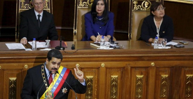 Nicolás Maduro, durante su discurso./ EP