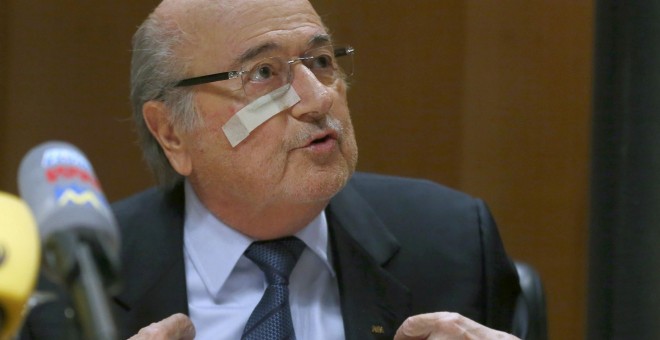 Blatter en una rueda de prensa en Zúrich el pasado 21 de diciembre./REUTERS