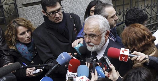 El expresidente de Les Corts, Juan Cotino, en una comparecencia en la Audiencia Nacional por el caso Gürtel. EFE
