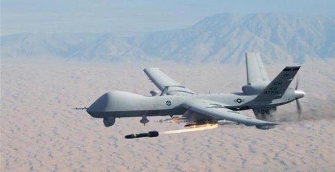 Uno de los drones estadounidenses en territorio afgano.
