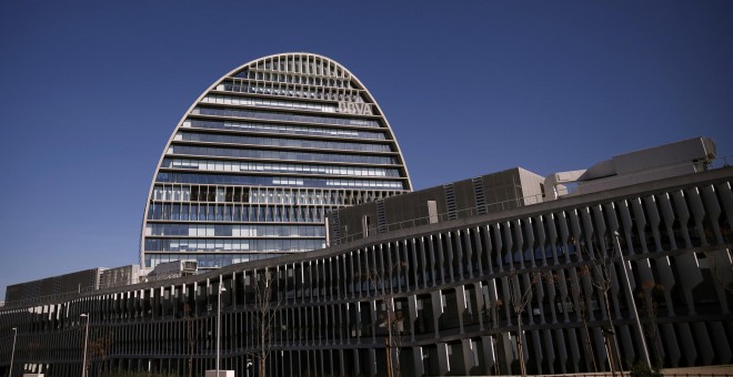 La sede del BBVA en el barrio de Las Tablas, en la zona norte de Madrid. REUTERS/Juan Medina