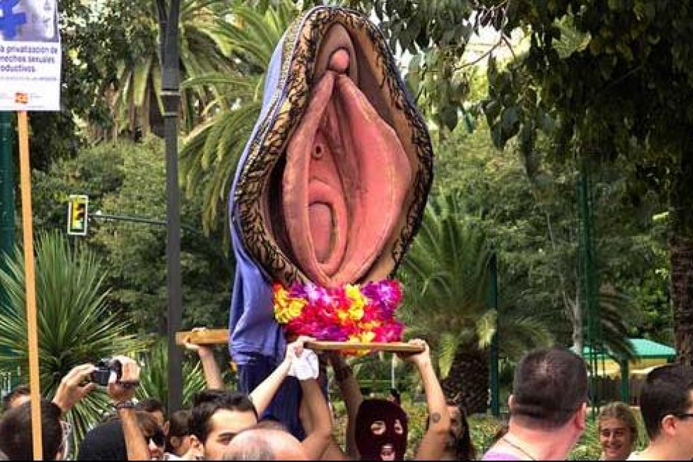 Imagen de la 'Procesión del santísimo coño insumiso'