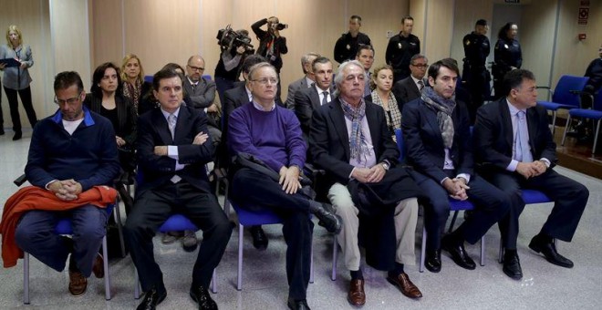 Los 18 acusados del caso Noos. Foto: Europa Press
