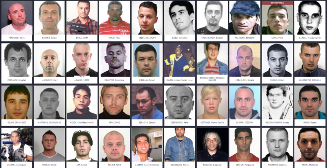 Los delincuentes más buscados por Europol.