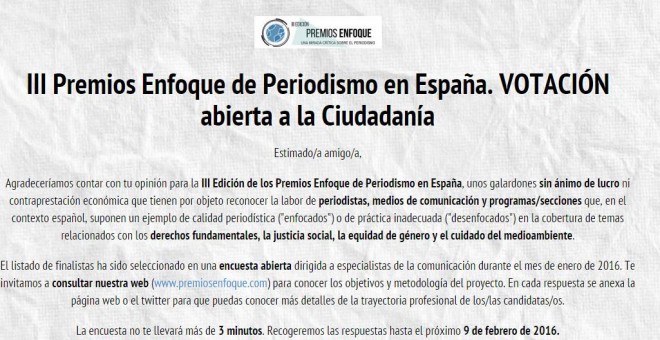 Premios Enfoque de Periodismo