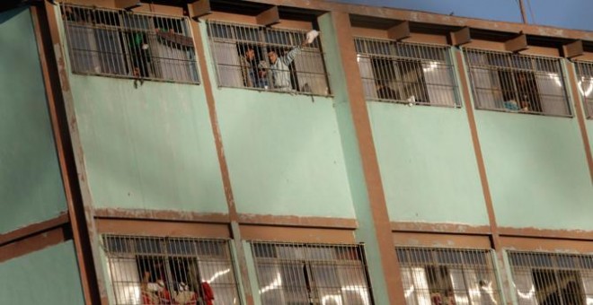 Motín de presos en la cárcel mexicana de Topo Chico, en Monterrey. / DANIEL BECERRIL (REUTERS)