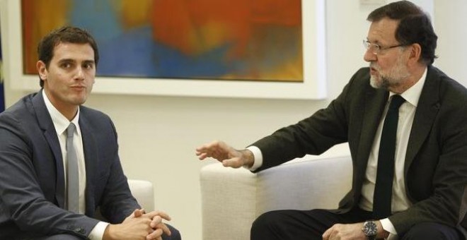Rajoy y Rivera, en una de sus reuniones pasadas. Archivo EFE.