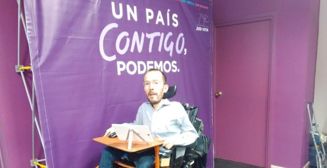 El secretario general de Podemos Aragón, Pablo Echenique./E.Bayona