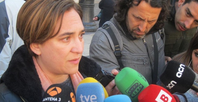 Ada Colau: Pablo Iglesias e Íñigo Errejón son dos valientes con 'alegrías por conquistar'.- EUROPA PRESS