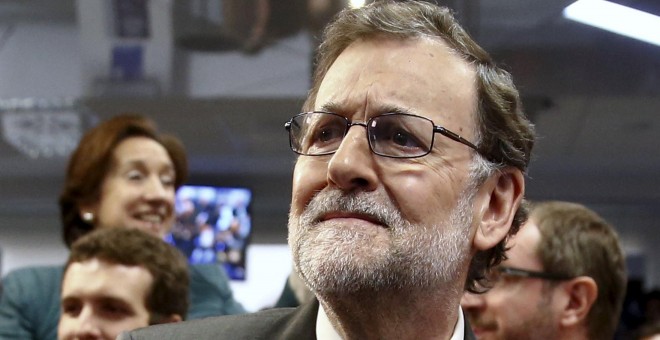 Mariano Rajoy en la inauguración del museo EFE en Madrid, España , 15 de marzo de 2016. REUTERS / Andrea Comas