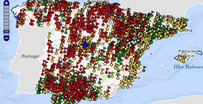 Mapa de Fosas del Ministerio de Justicia