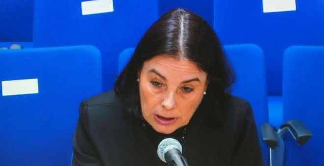 Isabel Villalonga, exsubsecretaria de Presidencia de la Generalitat Valenciana, declara en el juicio del caso Nóos.