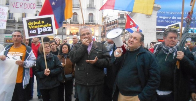 Concentración en Madrid en apoyo a la Revolución Bolivariana. - EMBAJADA DE VENEZUELA EN ESPAÑA
