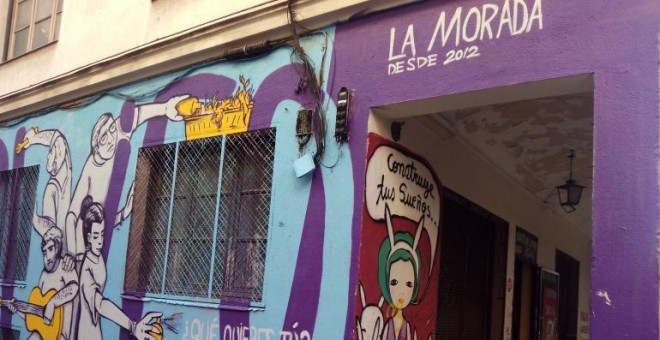 Fachada del Centro Social 'La Morada' de Madrid.- LA MORADA