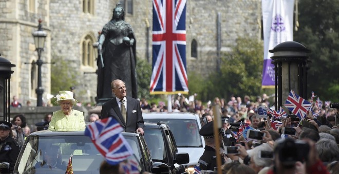 Celebración del 90 cumpleaños de la reina británica Elizabeth en Windsor, Gran Bretaña. REUTERS/Toby Melville