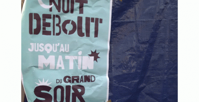 Cartel de la Nuit Debout.