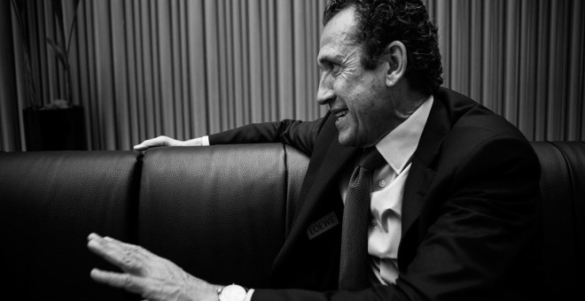 Jorge Valdano, en un momento de la entrevista. REPORTAJE FOTOGRÁFICO: JAIRO VARGAS