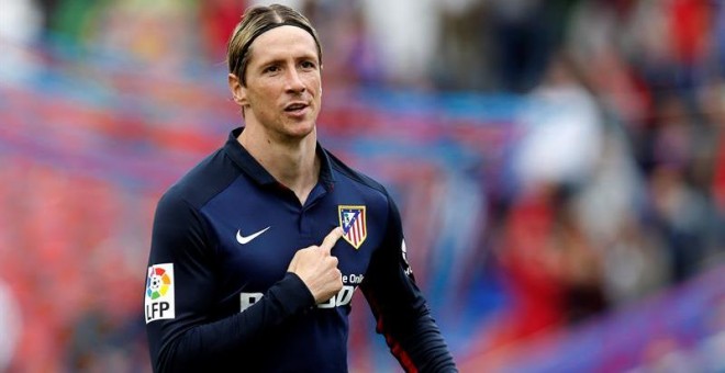 Fernando Torres celebra el gol contra el Levante. /EFE