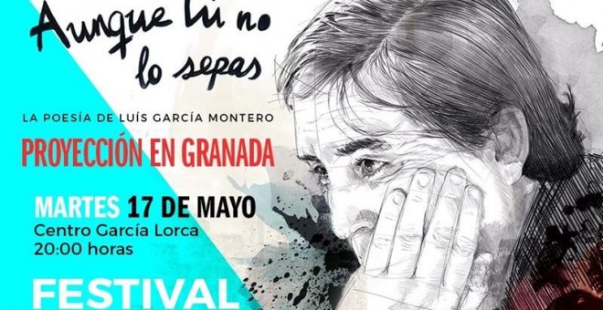 Granada acoge este martes el estreno de la película sobre Luis García Montero, 'Aunque tú no lo sepas'.