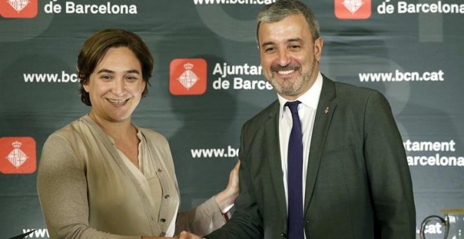 Ada Colau y Jaume Collboni.