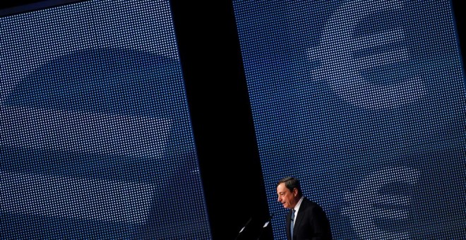 El presidente del BCE, Mario Draghi, durante un acto en Fráncfort. REUTERS/Ralph Orlowski