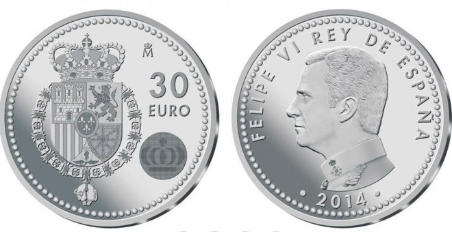 Moneda y Timbre deberá facilitar el coste de producción de la moneda de la proclamación de Felipe VI
