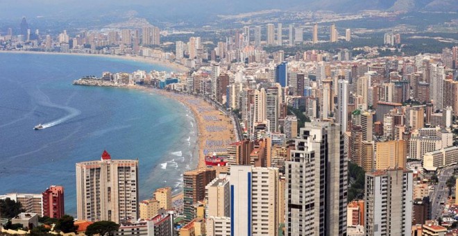 La costa de Benidorm en 2008. AFP