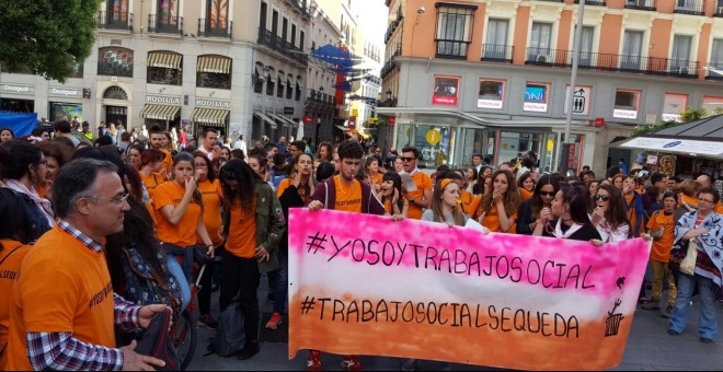 Los estudiantes protestan contra los planes de la Complutense para eliminar facultades