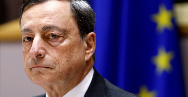 El presidente del Banco Central Europeo ( BCE ) , Mario Draghi.- REUTERS / Francois Lenoir