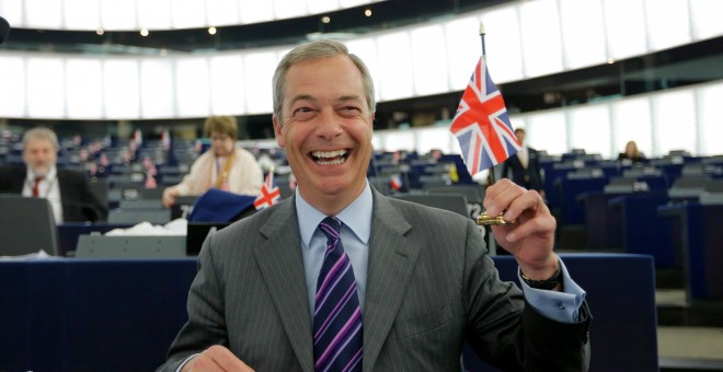 El líder del eurófobo Partido por la Independencia del Reino Unido (UKIP), Nigel Farage. - REUTERS