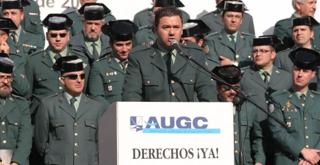 Juan Antonio Delgado, en un acto de la AUGC.