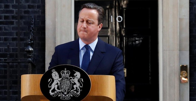 El primer ministro británico, David Cameron, comparece tras el respaldo del Reino Unido al Brexit. REUTERS/Stefan Wermuth