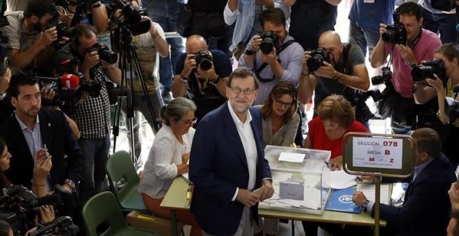 Rajoy Votando 26J