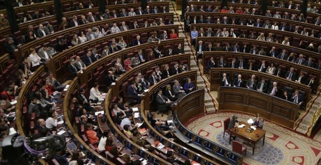 Vista del Pleno del Congreso de los Diputados. E.P.