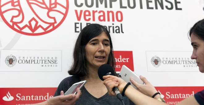 María Blasco, bióloga molecular y directora del proyecto, este viernes en los Cursos de Verano de la Complutense de El Escorial