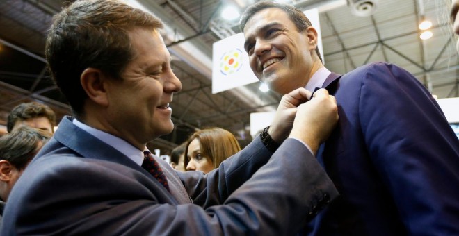 Emiliano García-Page y Pedro Sánchez. EFE/Archivo