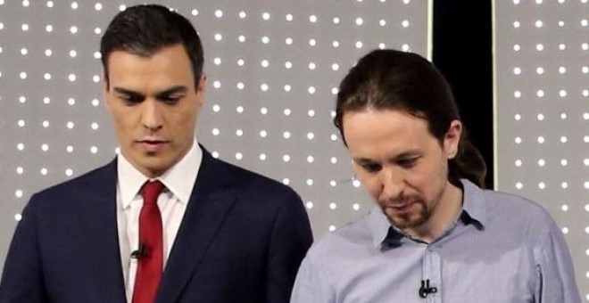 Pedro Sánchez y Pablo Iglesias. // LA SEXTA