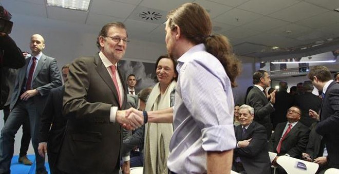 Rajoy se reunirá con Pablo Iglesias en el Congreso el próximo martes. / EP