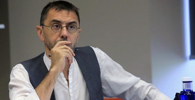 El cofundador de Podemos Juan Carlos Monedero, en El Escorial. / EFE