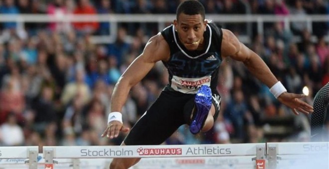 El cubano nacionalizado español, Orlando Ortega, firme candidato a ser medallista en los 110 metros vallas. EFE