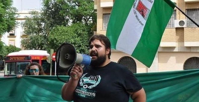 Oscar Reina, portavoz del Sindicato Andaluz de Trabajadores